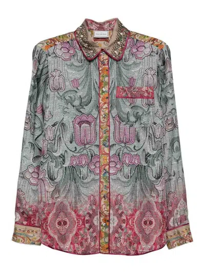 PIERRE-LOUIS MASCIA PRINTED SILK SHIRT