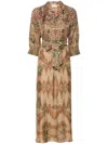 PIERRE-LOUIS MASCIA PRINTED SILK SHIRT DRESS