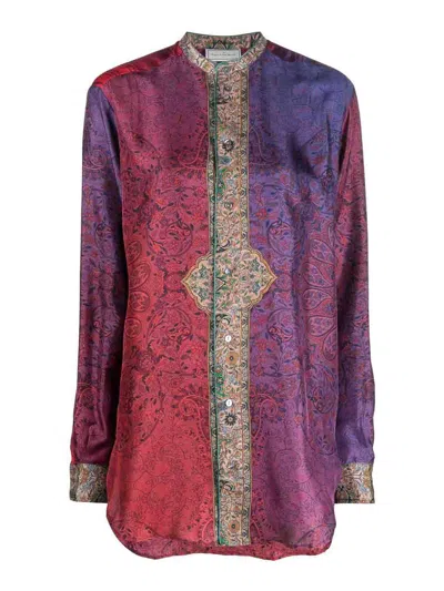 PIERRE-LOUIS MASCIA PRINTED SILK SHIRT