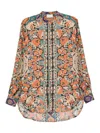 Pierre-louis Mascia Printed Silk Shirt In Multi
