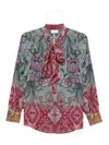 Pierre-louis Mascia Printed Silk Shirt In Multi
