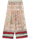 Pierre-louis Mascia Pierre Louis Mascia Printed Silk Trouser
