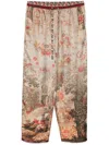 Pierre-louis Mascia Aloe Tapered Trousers In Brown