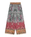 Pierre-louis Mascia Pierre Louis Mascia Printed Silk Trousers In Multi