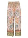 Pierre-louis Mascia Pierre Louis Mascia Printed Silk Trousers In Multi