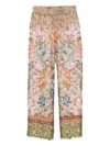 Pierre-louis Mascia Pierre Louis Mascia Printed Silk Trousers In Multi