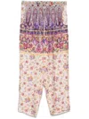 Pierre-louis Mascia Pierre Louis Mascia Printed Silk Trousers In Purple
