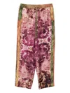 Pierre-louis Mascia Pierre Louis Mascia Printed Silk Trousers In Purple