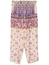 Pierre-louis Mascia Pierre Louis Mascia Printed Silk Trousers In Violet