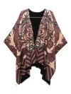 Pierre-louis Mascia Printed Wool Poncho