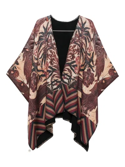 Pierre-louis Mascia Printed Wool Poncho