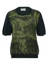 Pierre-louis Mascia Printed Wool T-shirt In Green