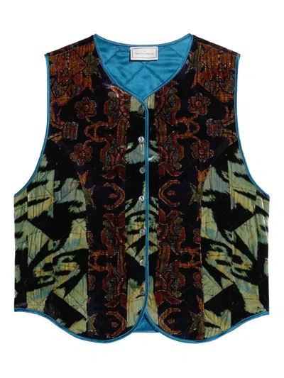 Pierre-louis Mascia Quilted Patterned Waistcoat