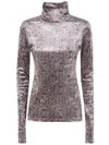 Pierre-louis Mascia "ranat" Turtleneck Top Clothing In Gold