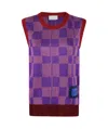 Pierre-louis Mascia Round-neck Knitted Vest In Purple