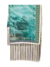 Pierre-louis Mascia Multi-color Patterned Silk Shawl In Multicolour