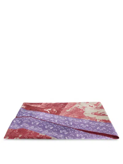 Pierre-louis Mascia Scarf In Purple And Red In Multicolor