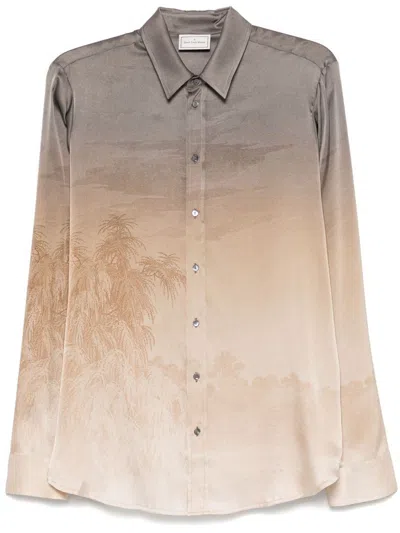 Pierre-louis Mascia Shirts Beige In Brown