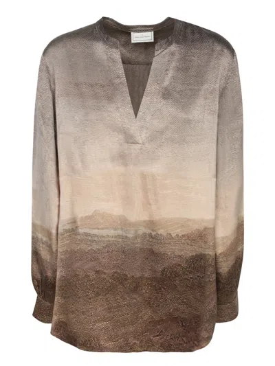 Pierre-louis Mascia Shirts In Brown
