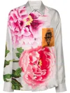Pierre-louis Mascia Printed Silk Shirt In White