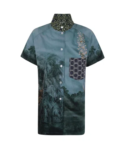 Pierre-louis Mascia Short-sleeved Shirt In Multicolour