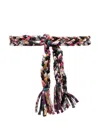 Pierre-louis Mascia Pierre Louis Mascia Silk Belt In Multicolour