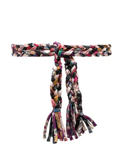 Pierre-louis Mascia Pierre Louis Mascia Silk Belt In Multicolour