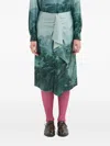 Pierre-louis Mascia Silk-blend Ruffled Skirt In Green