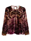 Pierre-louis Mascia Velvet Blouse In Multi