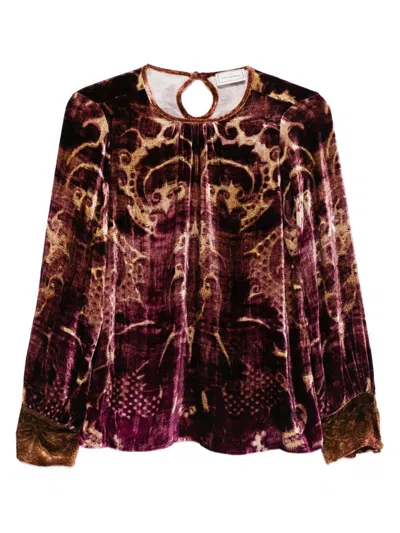 Pierre-louis Mascia Pierre Louis Mascia Silk Blend Shirt In Red