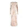 Pierre-louis Mascia Silk Dress With Delicate Floral Pattern Print