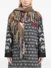 Pierre-louis Mascia Silk Fringed Scarf In Multi