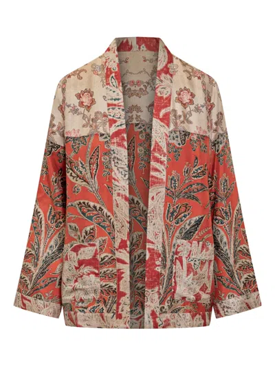 Pierre-louis Mascia Silk Jacket In Neutrals