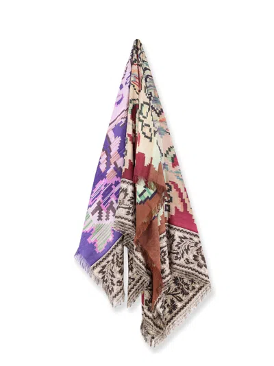 Pierre-louis Mascia Silk Printed Foulard In Multi