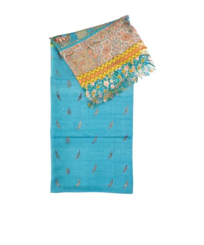 Pierre-louis Mascia Silk Scarf In Blue