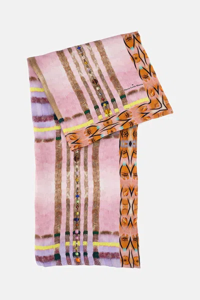Pierre-louis Mascia Silk Scarf In Pink