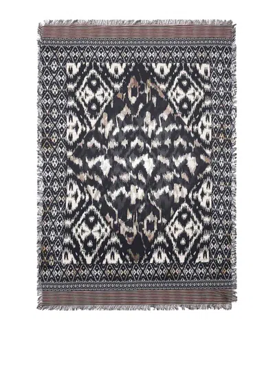 Pierre-louis Mascia Silk Scarf With Print In Multi