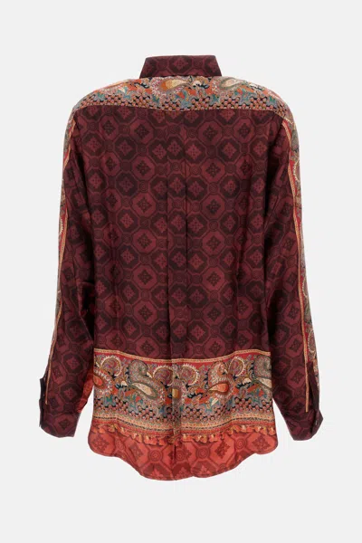 Pierre-louis Mascia Silk Shirt In Multi