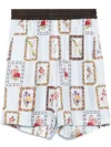 Pierre-louis Mascia Silk Shorts In Blue