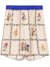 Pierre-louis Mascia Silk Shorts In Neutrals