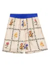 Pierre-louis Mascia Silk Shorts In Neutrals