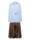 Pierre-louis Mascia Stripe-pattern Maxi Dress In Blue