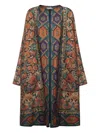 Pierre-louis Mascia Tapestry-pattern Pocket Coat In Brown