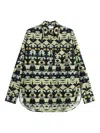 Pierre-louis Mascia Teslabio Geometric-print Shirt In Multi