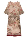 Pierre-louis Mascia Cialda Midi Dress In 红色