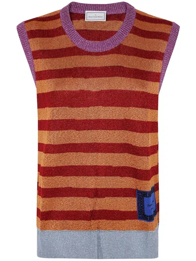 PIERRE-LOUIS MASCIA GILET TRICOT,TRICOT.PPP001 STRIPE