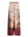 Pierre-louis Mascia Red-beige Print Trousers