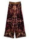 Pierre-louis Mascia Damask-pattern Velvet Trousers In Red