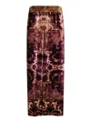 Pierre-louis Mascia Pierre Louis Mascia Velvet Wide-leg Trousers In Multi