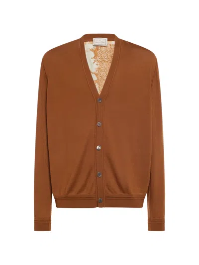 Pierre-louis Mascia V-neck Cardigan In Brown